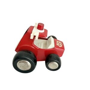 Buddy L Fire Buggy Toy Vehicle Kids Small Red White Metal Japan Vintage